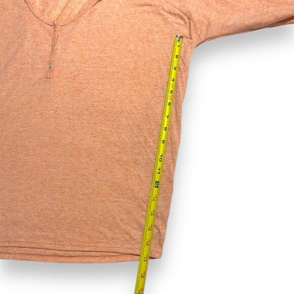 Victoria's Secret Peach Henley Top Size M/M Womens Casual Knit - Picture 9 of 11